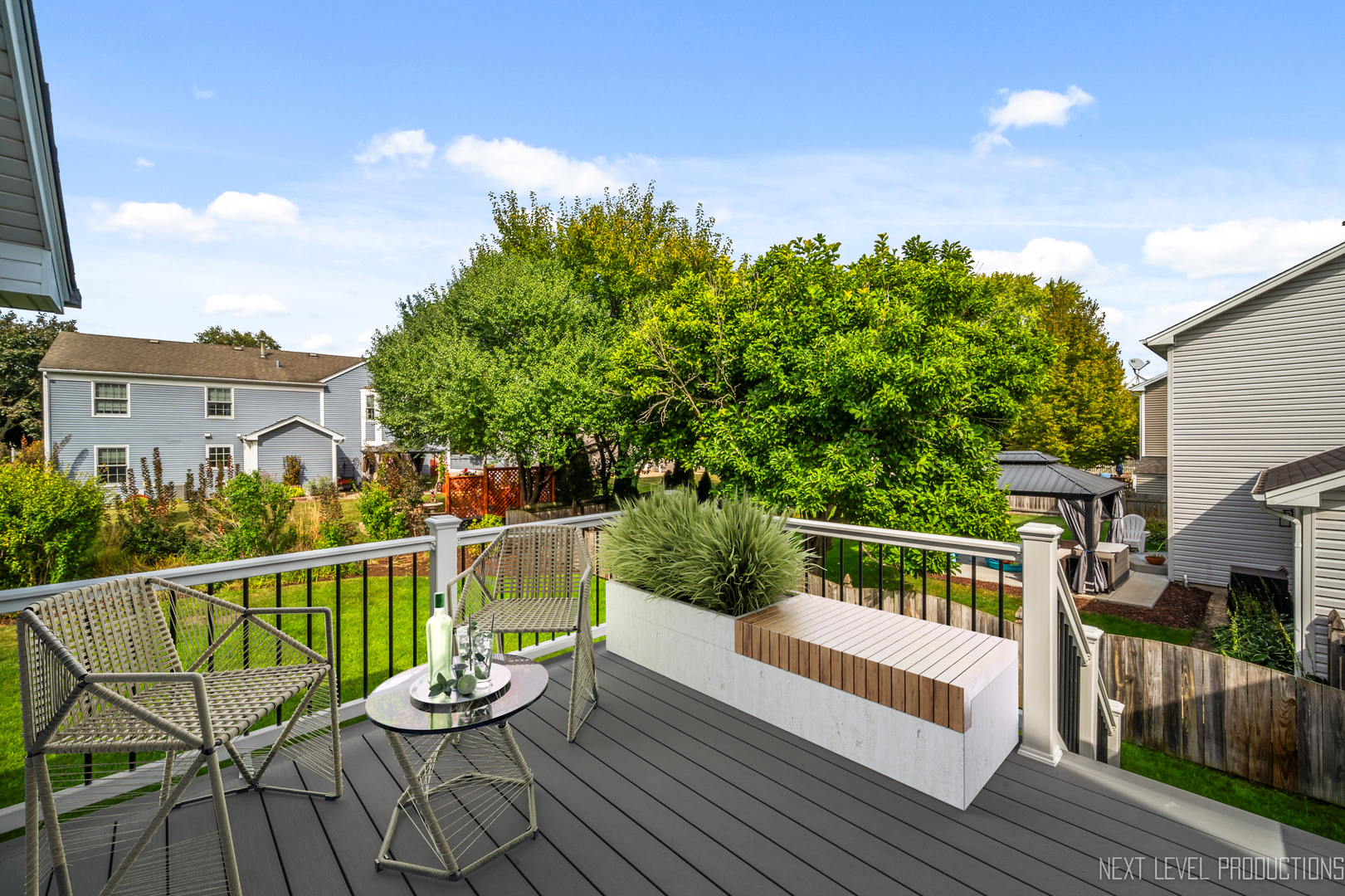 1718 Jeanette Avenue St. Charles, IL 60174 - Photo 36 of 36 a view of a chair and tables on the roof deck