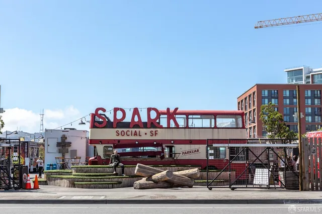 a view of a tall building