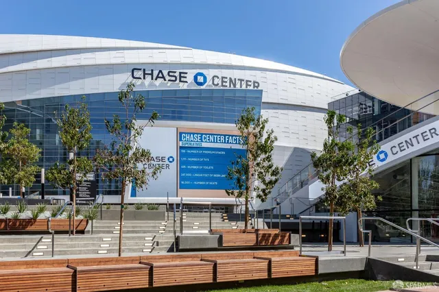 a view of a city with tall buildings