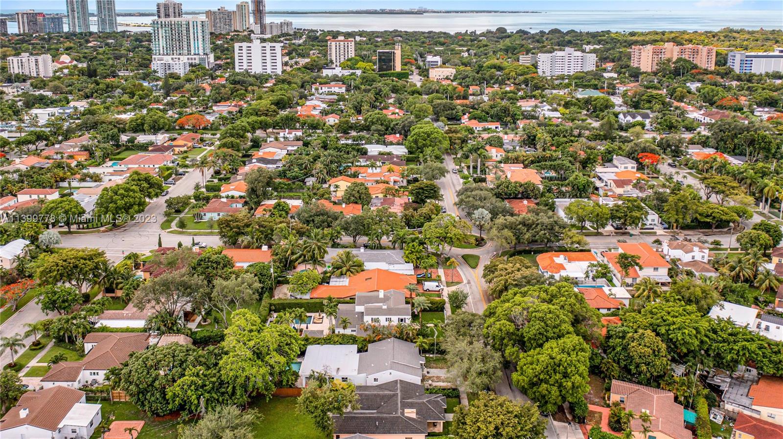 801 Southwest 28th Road Miami, FL 33129 - Photo 39 of 40 an aerial view of residential building with green space