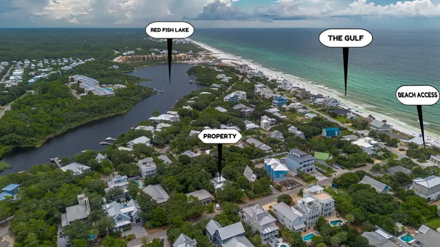 a view of a city with ocean view