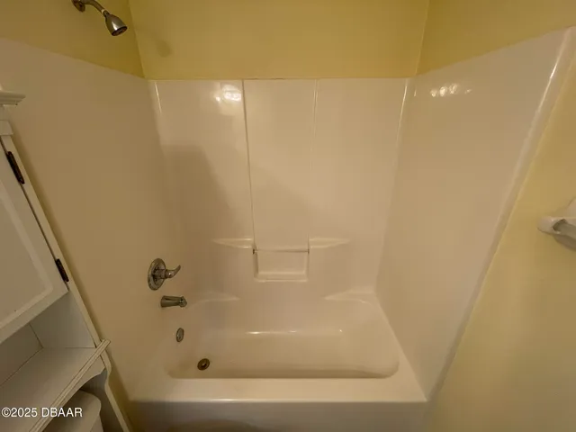 a bathroom with a tub