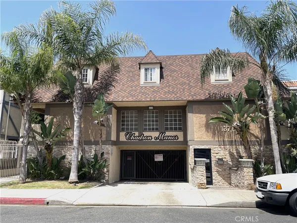 a front view of a building with entryway