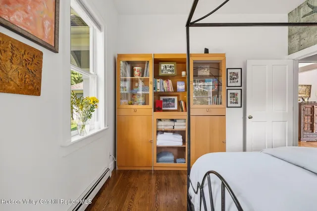 a view of a big yard with green space