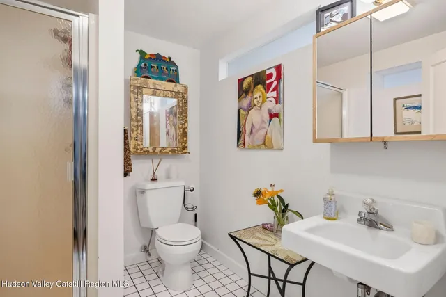 a view of a swimming pool with a yard