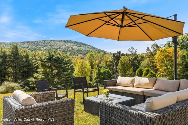 a aerial view of a house