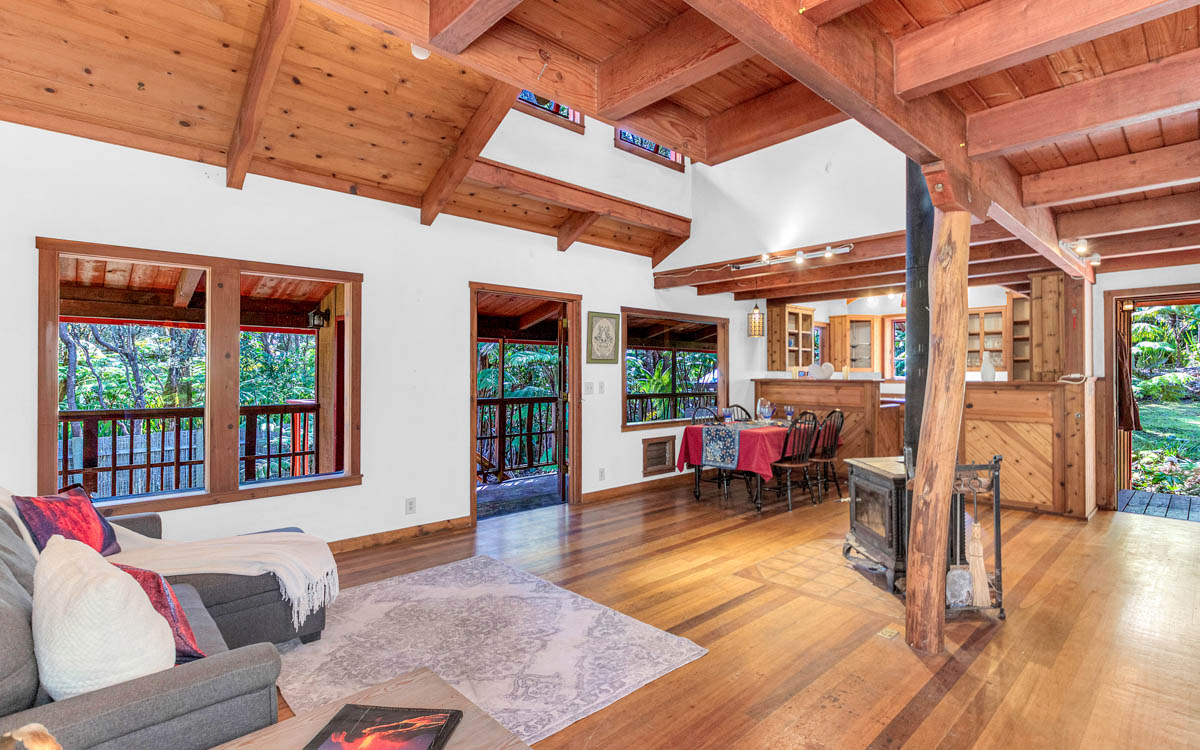 19-3976 John A Lee Road Volcano, HI 96785 - Photo 16 of 30 a living room with furniture and a large window