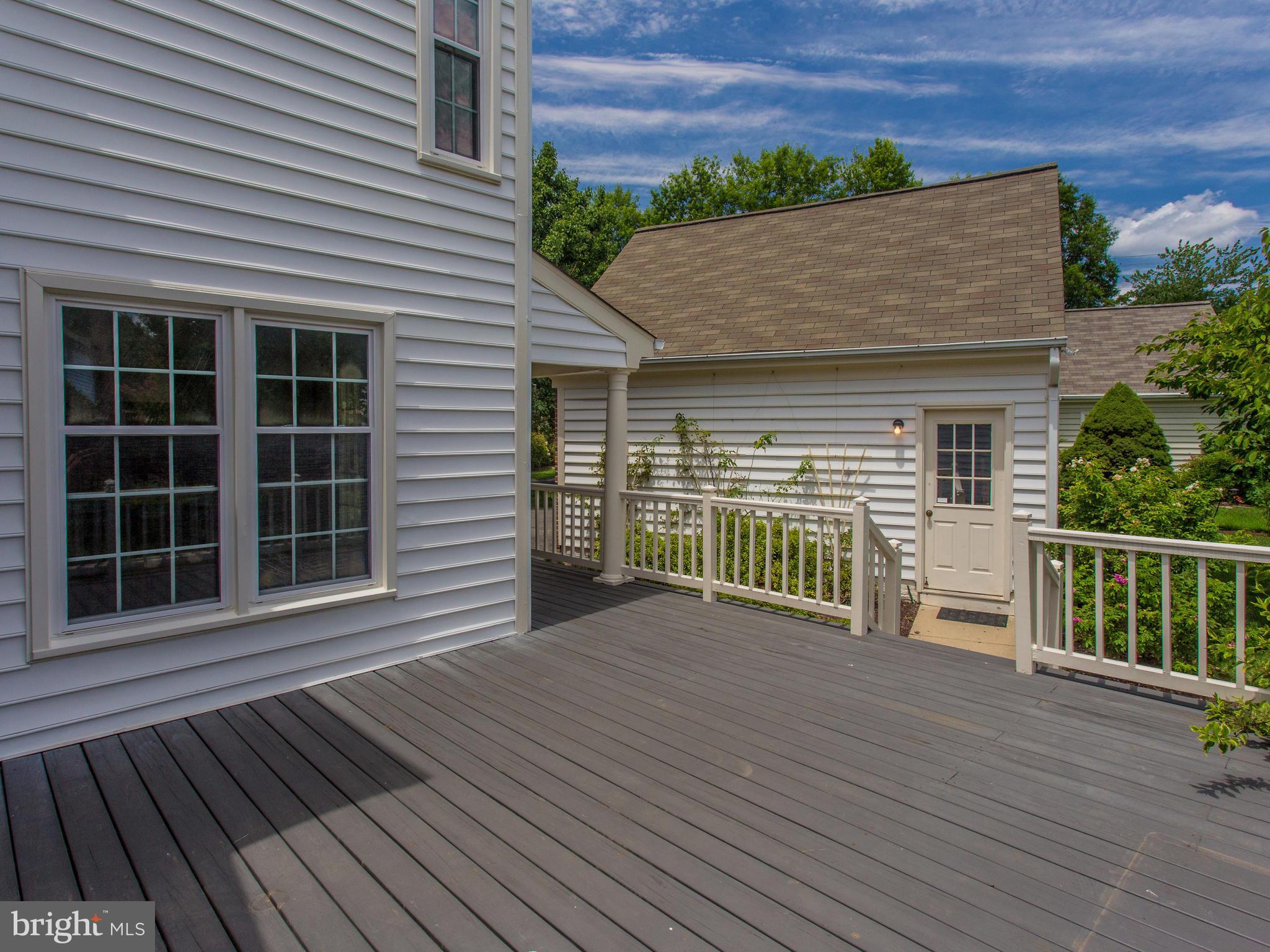 6565 Forsythia Street Springfield, VA 22150 - Photo 28 of 30 Huge Rear Deck Leading to Detached Garage
