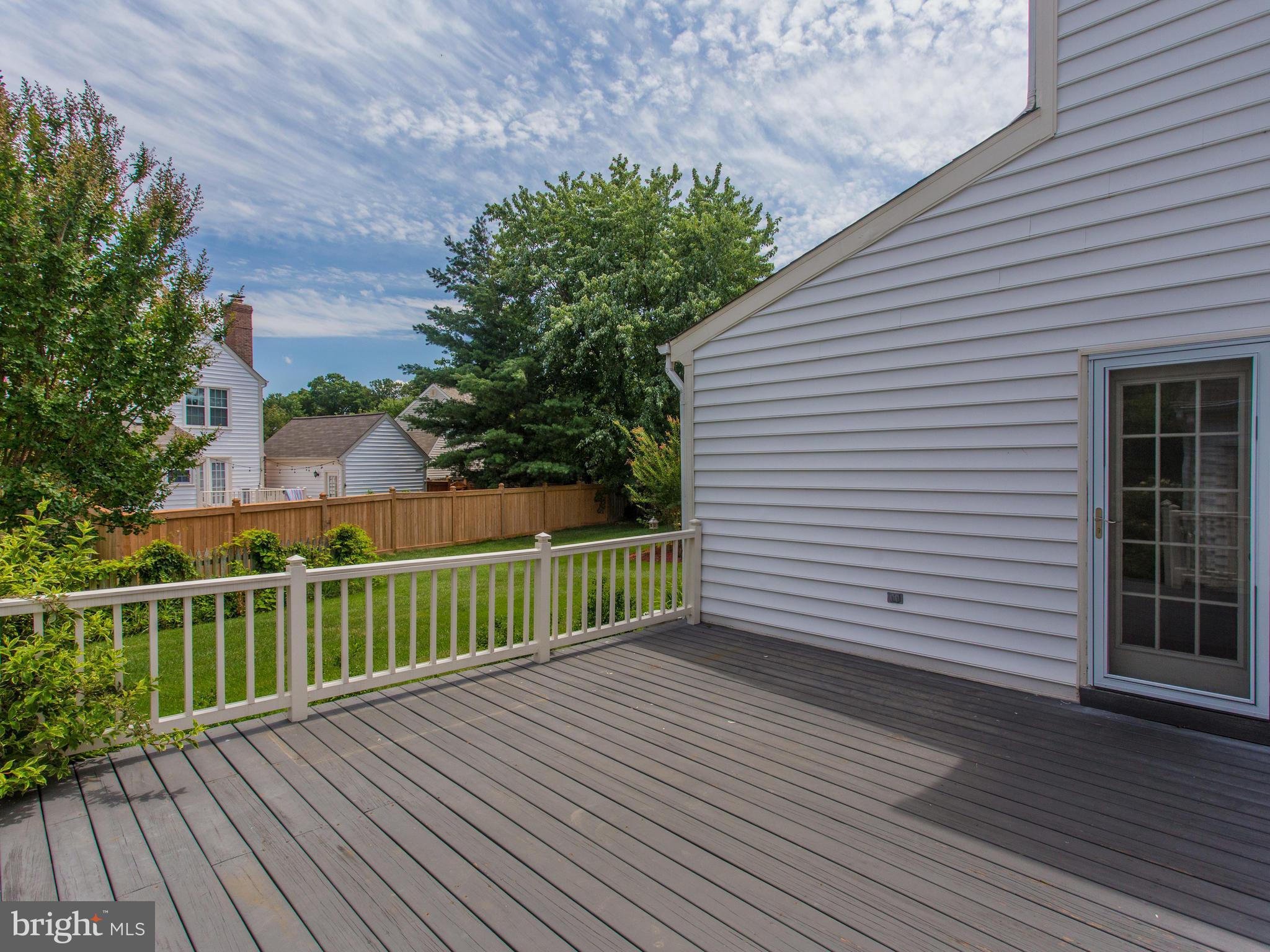 6565 Forsythia Street Springfield, VA 22150 - Photo 29 of 30 Rear Deck Overlooking Backyard