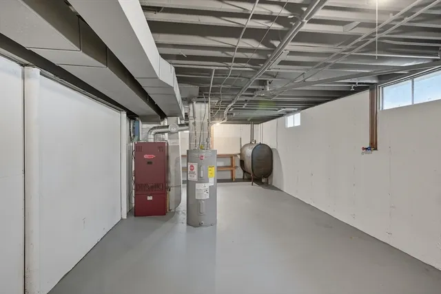 a view of storage and utility room with racks