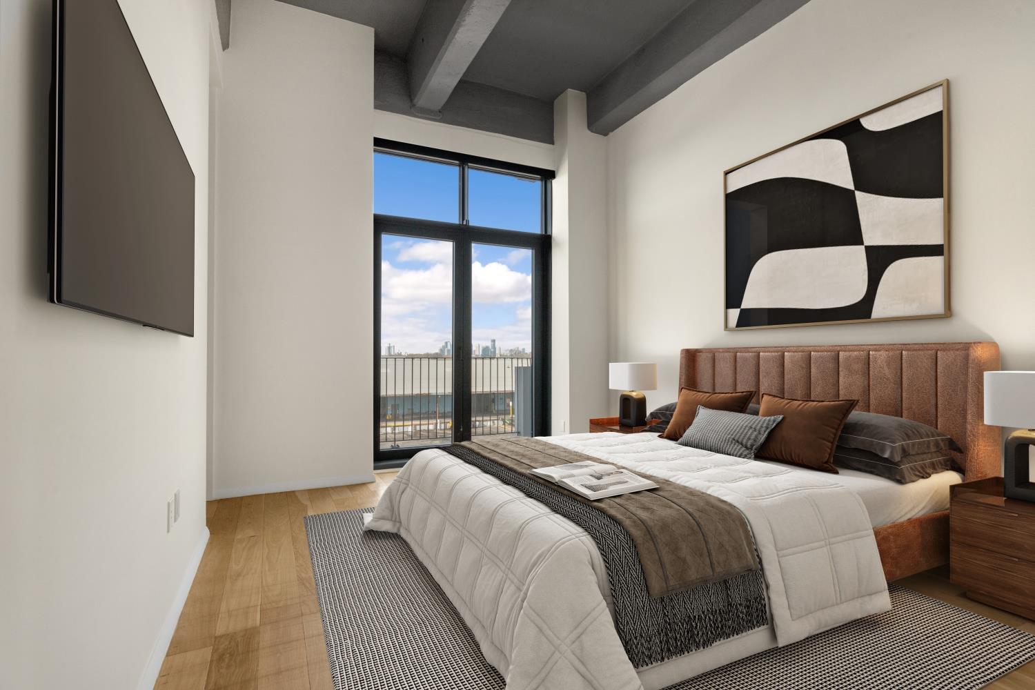 160 Imlay Street, Unit 3B2 Brooklyn, NY 11231 - Photo 2 of 18 a bedroom with a bed and window