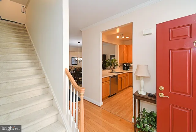 a view of a kitchen cabinets and furniture
