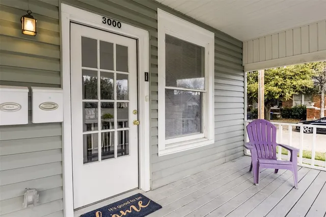 a view of a house with a porch