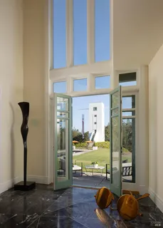 a kitchen with a sink stove and window