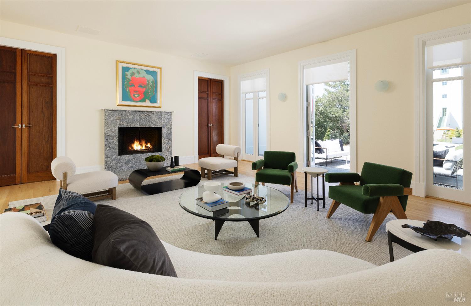 3000 Mt Veeder Road Napa, CA 94558 - Photo 19 of 85 a living room with furniture and a fireplace