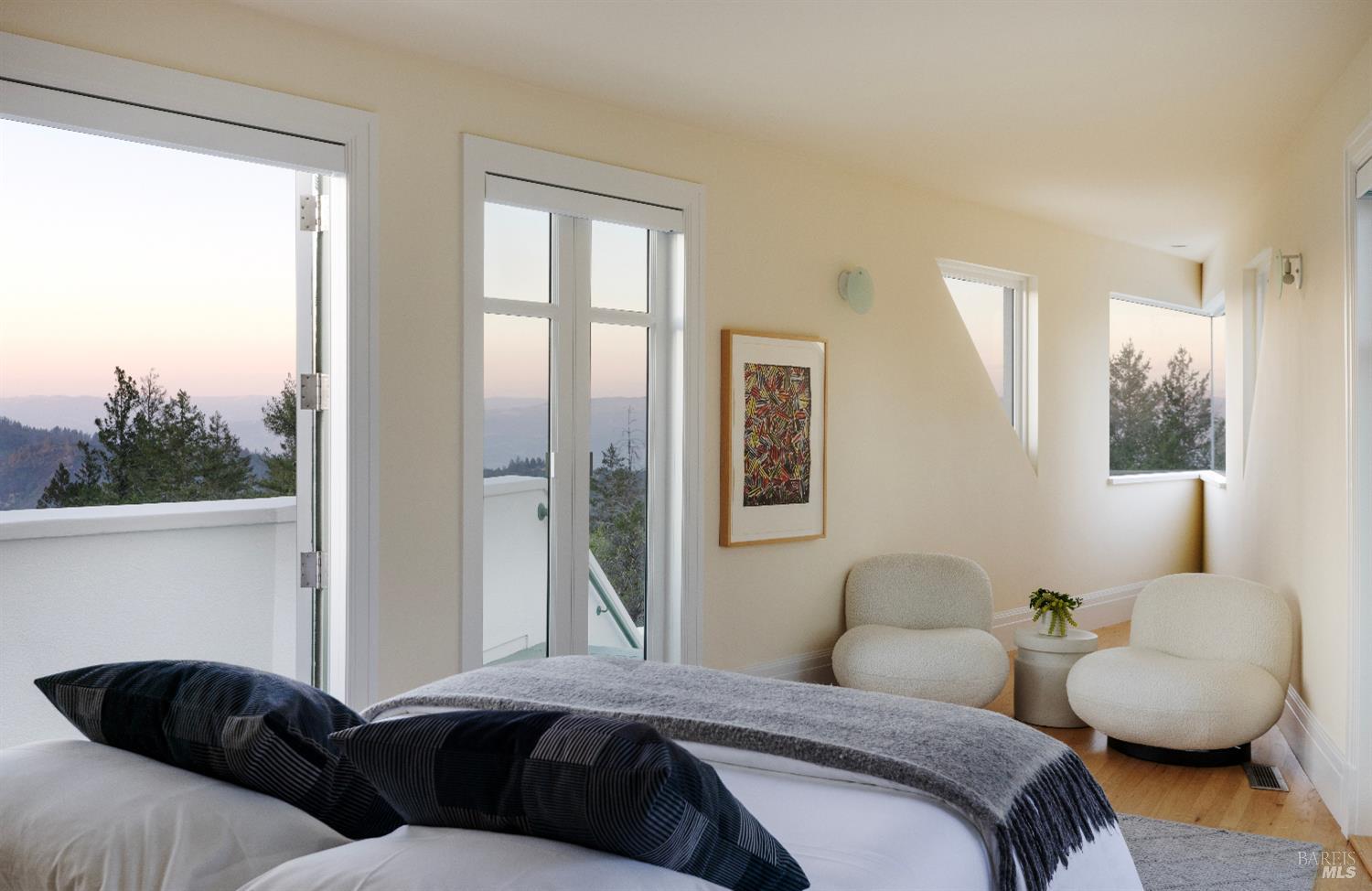 3000 Mt Veeder Road Napa, CA 94558 - Photo 35 of 85 a bedroom with two beds and a large window