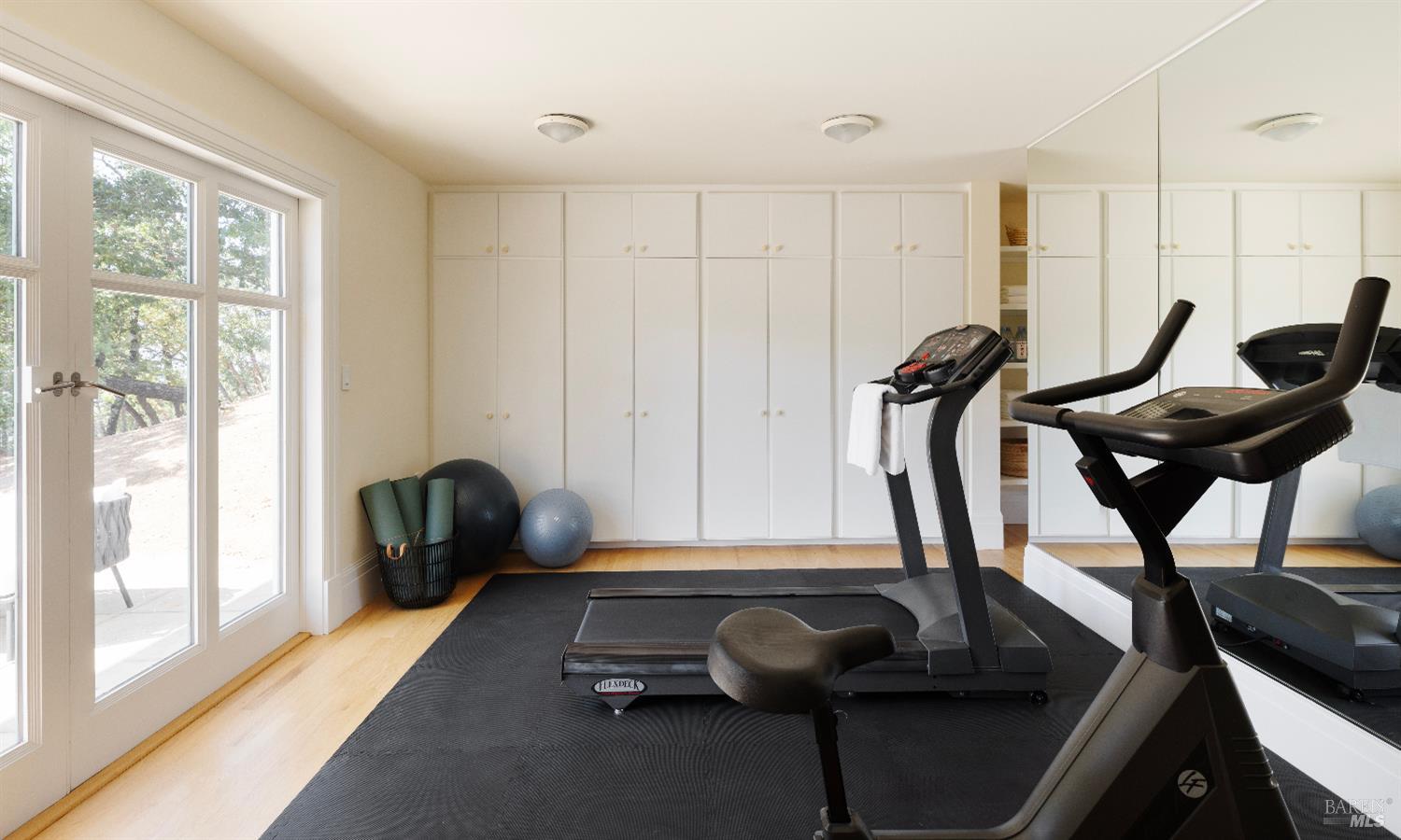 3000 Mt Veeder Road Napa, CA 94558 - Photo 39 of 85 a room with gym equipment and windows