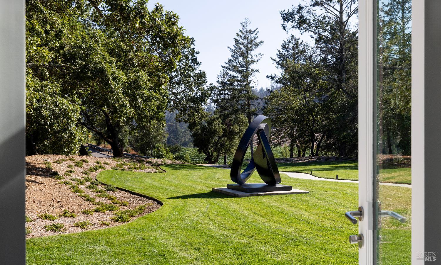 3000 Mt Veeder Road Napa, CA 94558 - Photo 9 of 85 a view of a backyard with a slide and potted plants