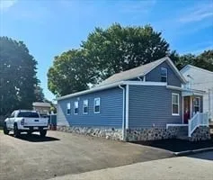 a view of a house with a patio