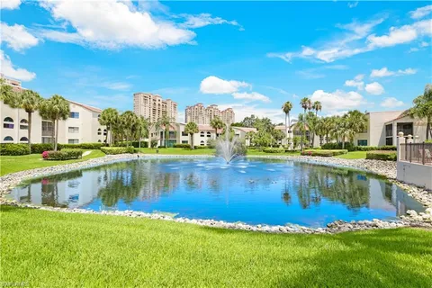 a view of a lake with houses
