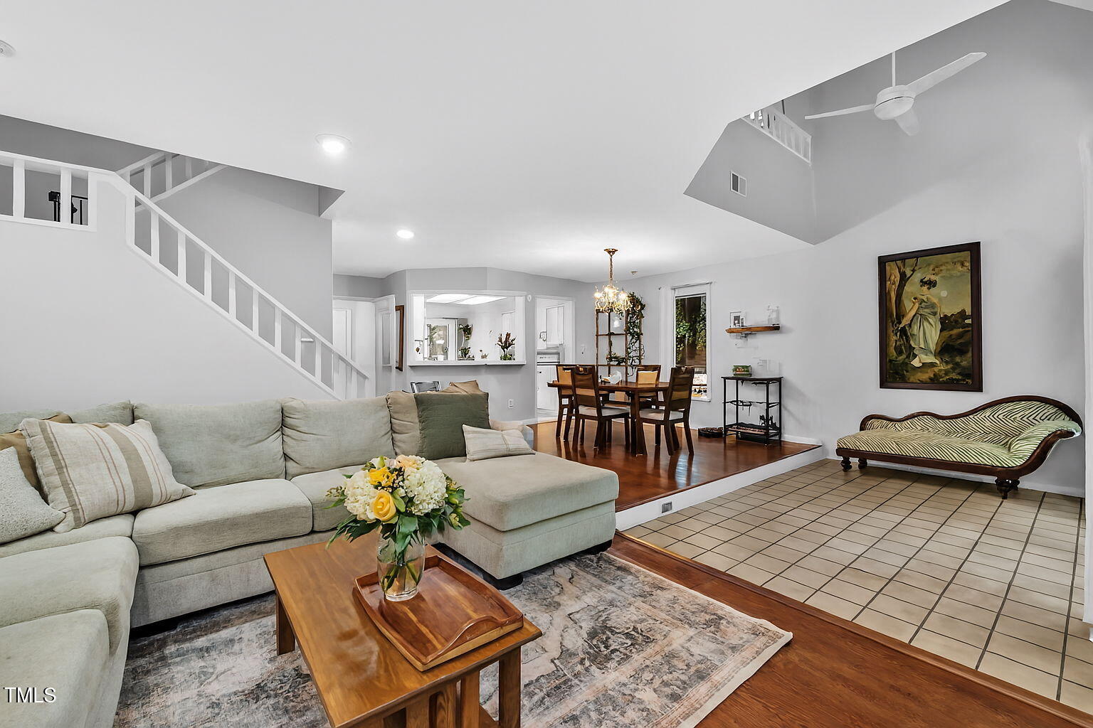 4401 Shadetree Court Raleigh, NC 27613 - Photo 14 of 31 a living room with furniture and wooden floor
