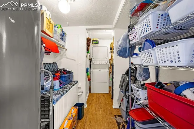 a view of a house with roof deck and sitting area
