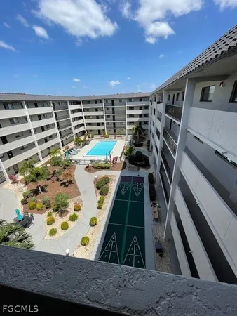 a front view of a building