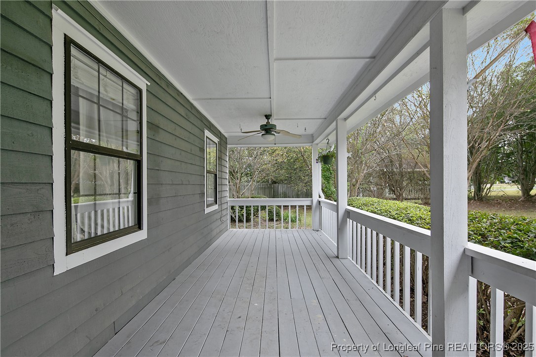 64 California Lane Spring Lake, NC 28390 - Photo 6 of 50 a view of balcony with wooden floor