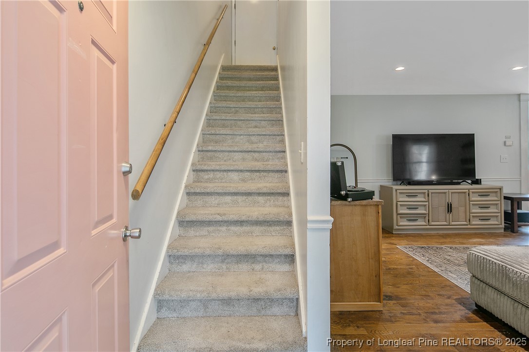64 California Lane Spring Lake, NC 28390 - Photo 7 of 50 a view of living room with furniture and flat screen tv