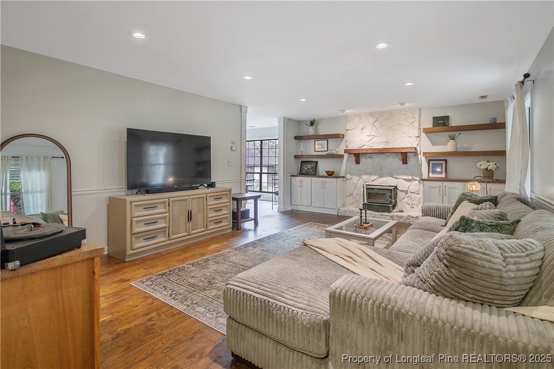 64 California Lane Spring Lake, NC 28390 - Photo 8 of 50 a bedroom with a bed and a flat screen tv