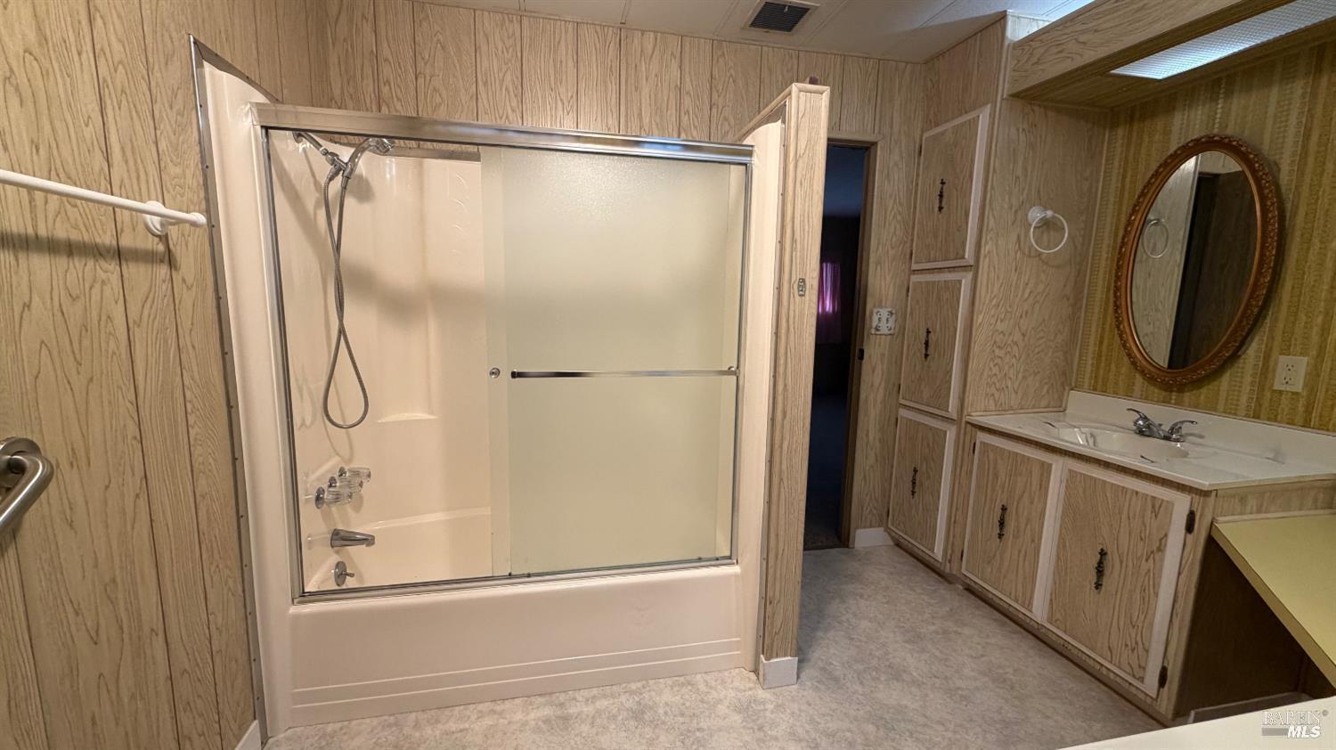 145 Stratford Way Santa Rosa, CA 95401 - Photo 29 of 48 a bathroom with a shower and a sink