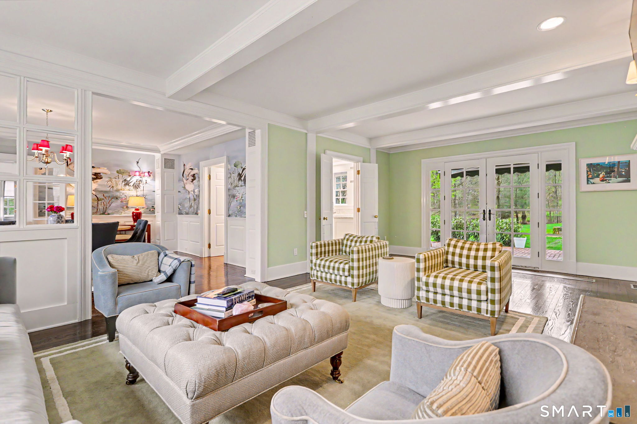 66 Gate Stone Lane Fairfield, CT 06824 - Photo 15 of 39 Family room with French doors leading to new brick patio