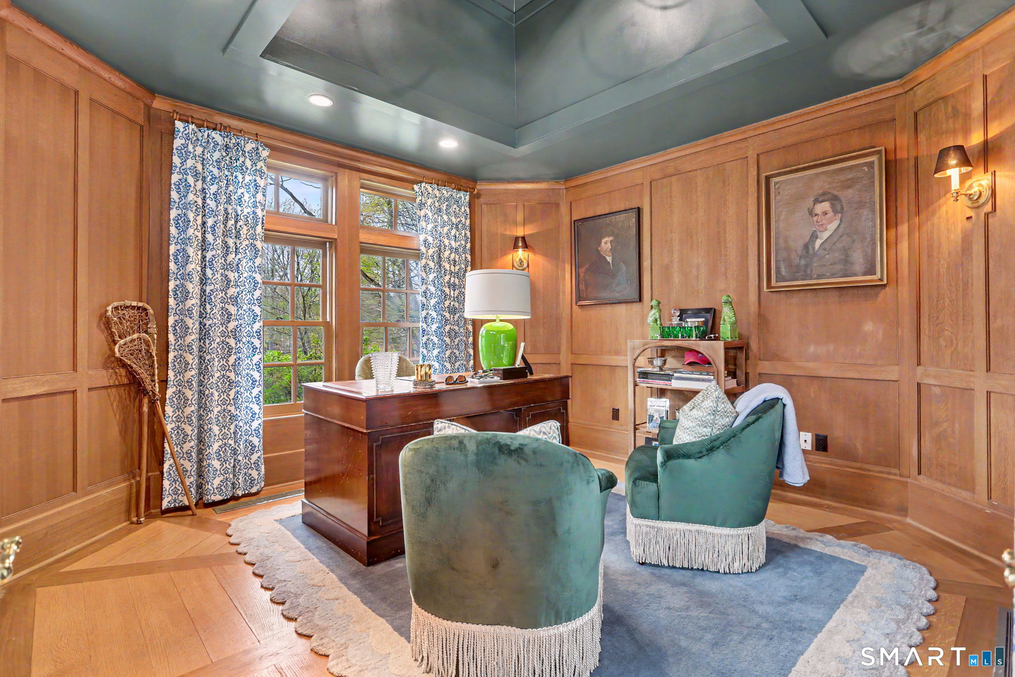 66 Gate Stone Lane Fairfield, CT 06824 - Photo 9 of 39 Oak panelled study