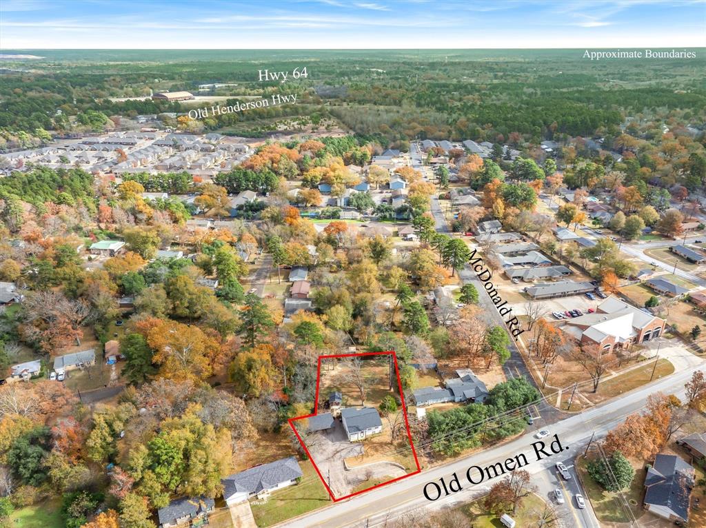 2422 Old Omen Road Tyler, TX 75701 - Photo 3 of 39 an aerial view of residential houses with outdoor space