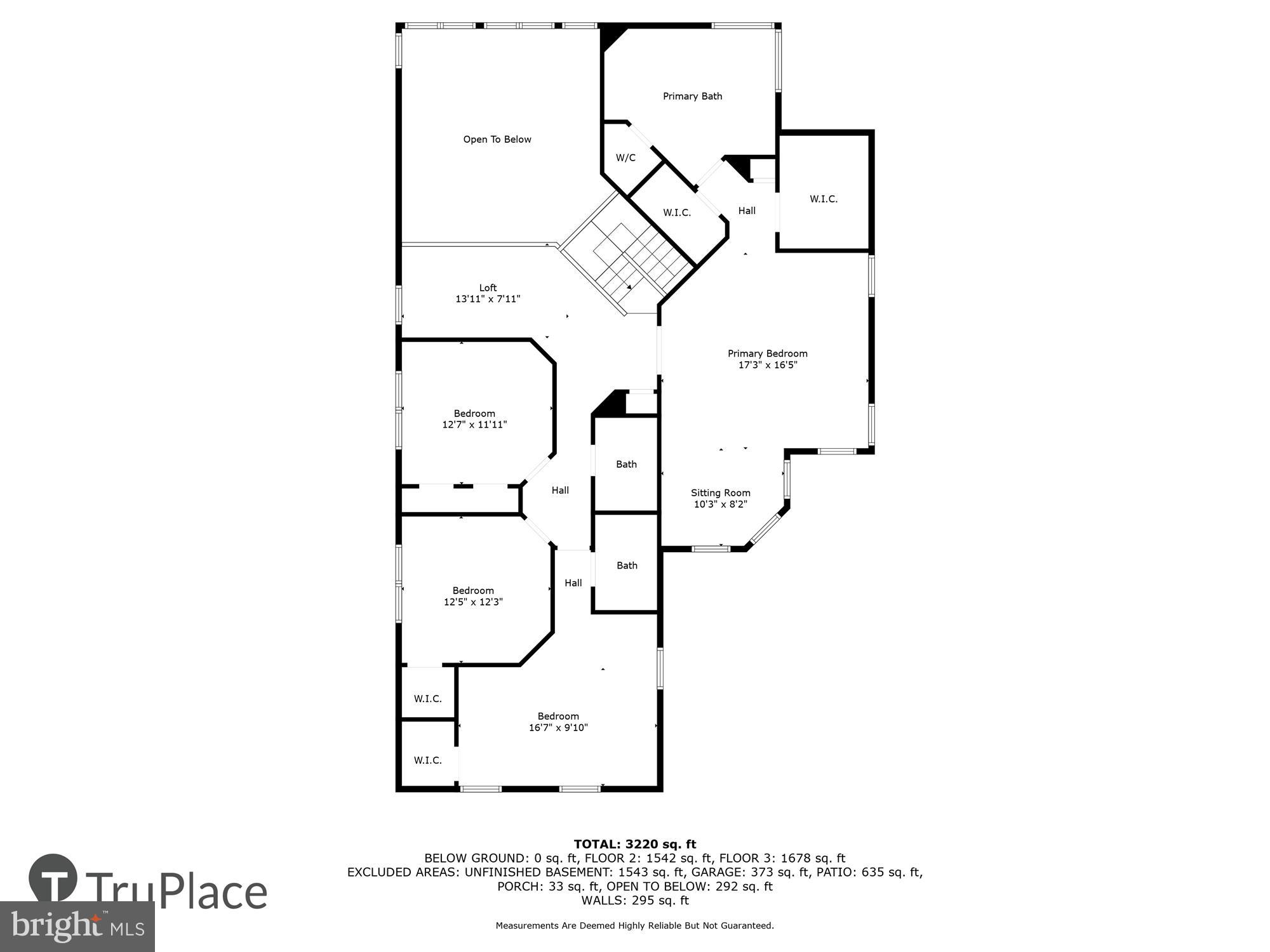 702 Banneker Lane Annapolis, MD 21401 - Photo 91 of 105 Upper Level (Labels & Measurements)