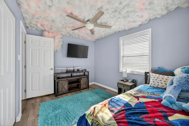 a view of a house with a park