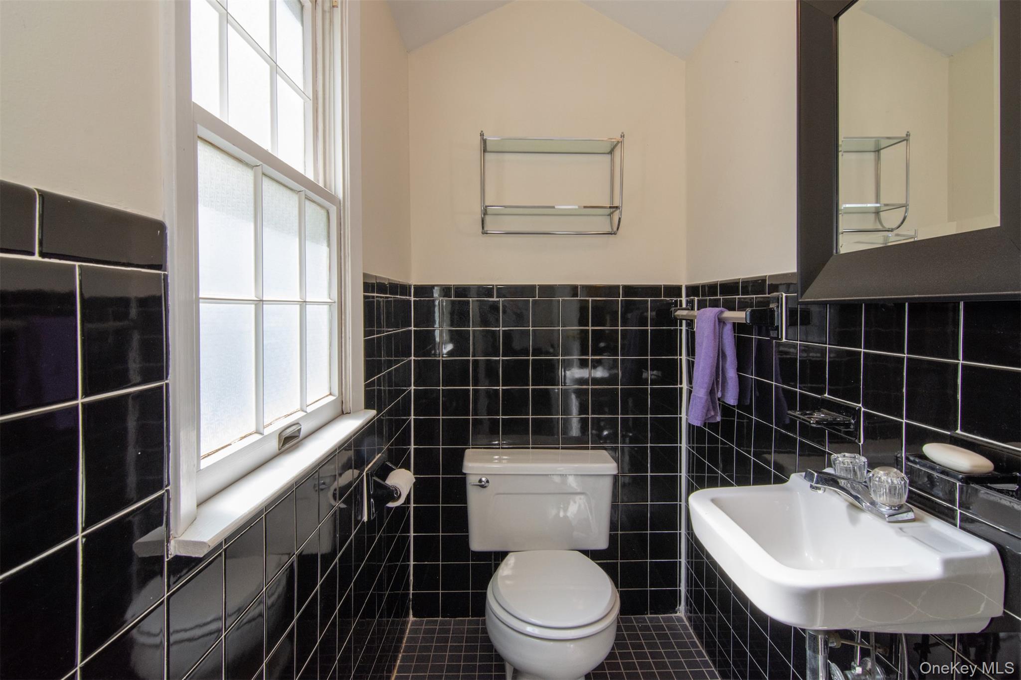 74 Kensington Road Bronxville, NY 10708 - Photo 13 of 33 a bathroom with a toilet a sink and mirror