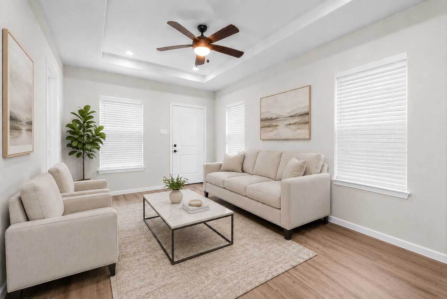 8161 Tate Street, Unit B Houston, TX 77028 - Photo 4 of 14 a living room with furniture and a large window