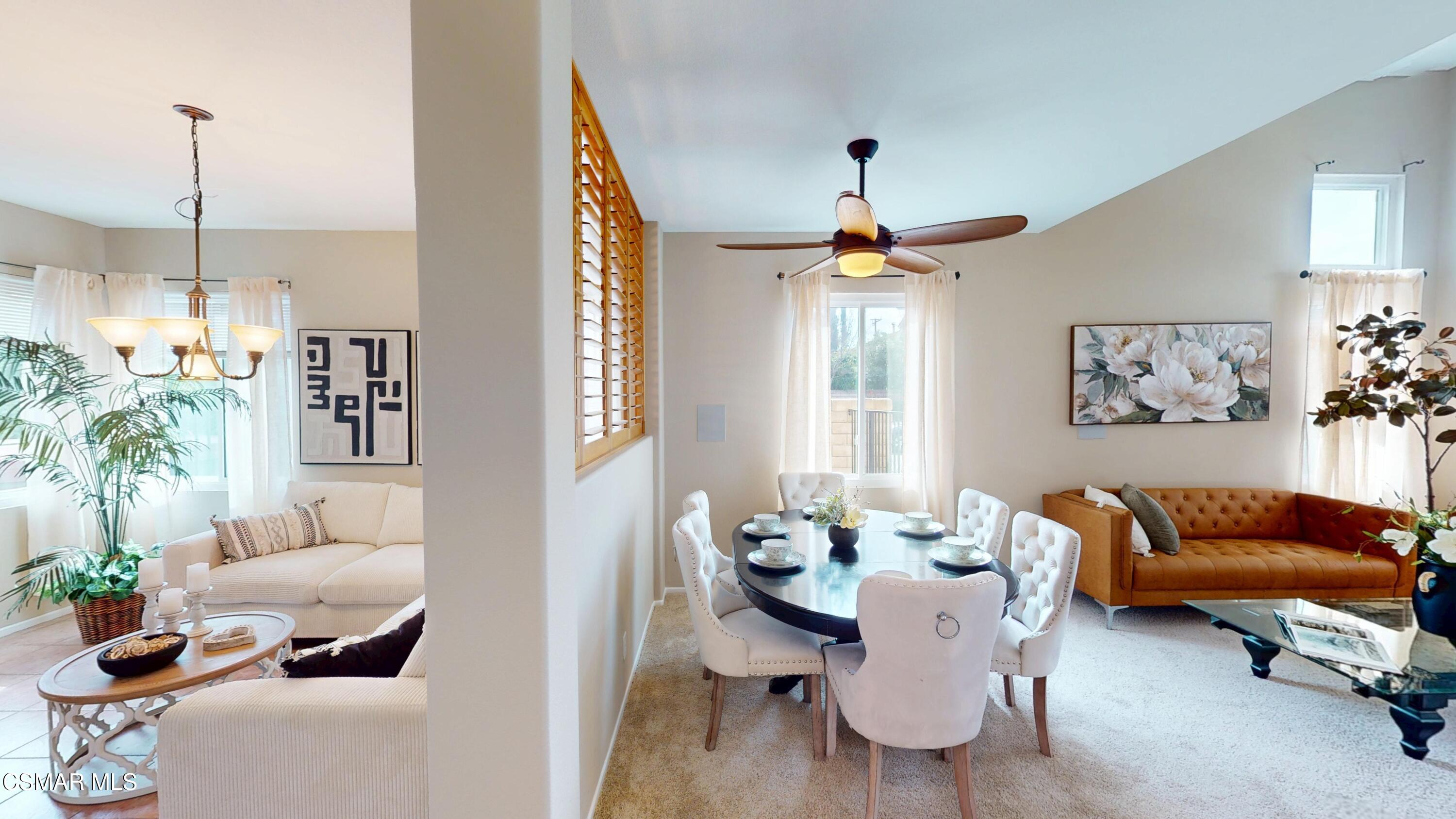 1708 Starpine Way Simi Valley, CA 93065 - Photo 14 of 60 a living room with furniture and a chandelier