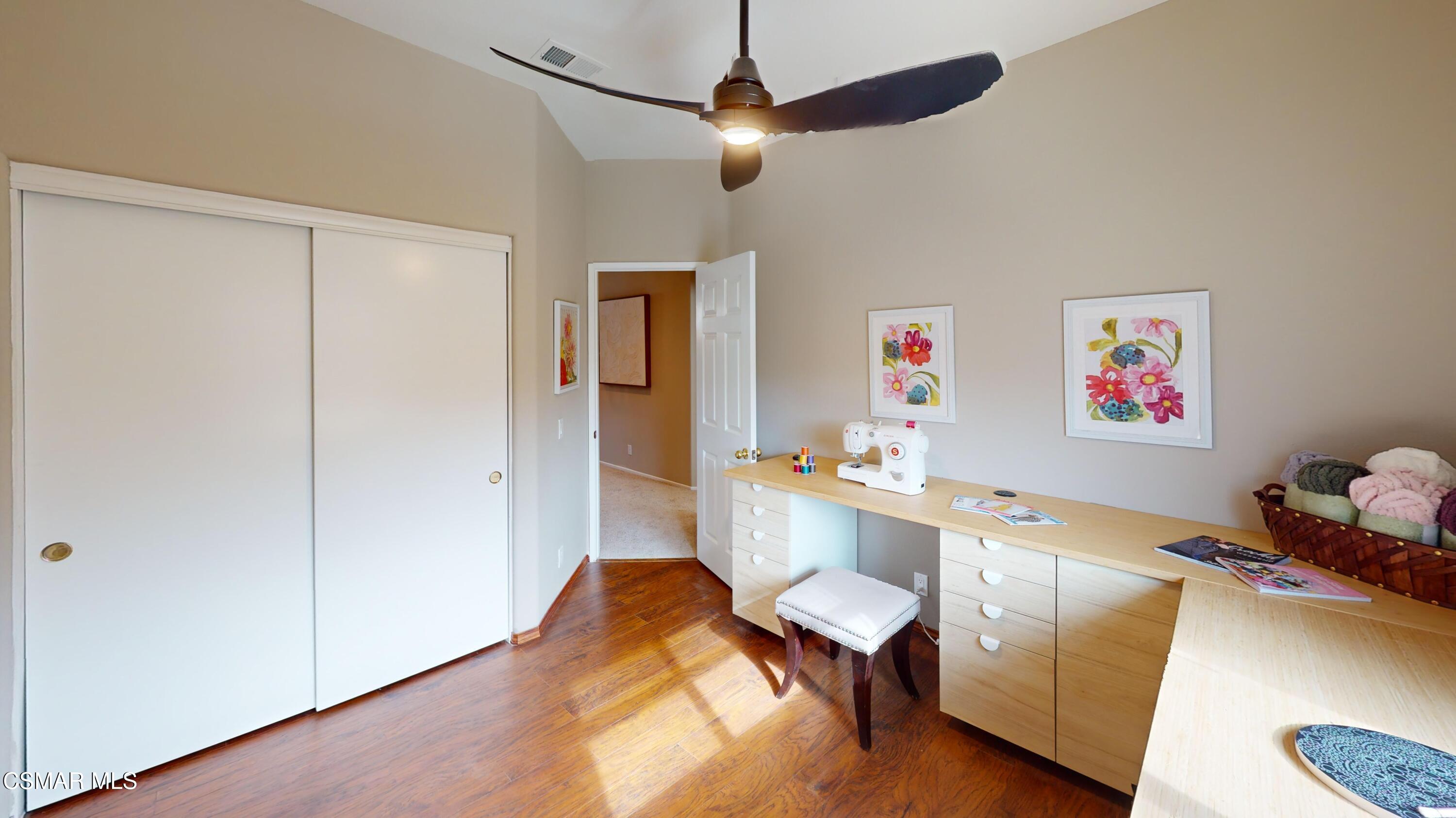 1708 Starpine Way Simi Valley, CA 93065 - Photo 49 of 60 a room with furniture and a ceiling fan