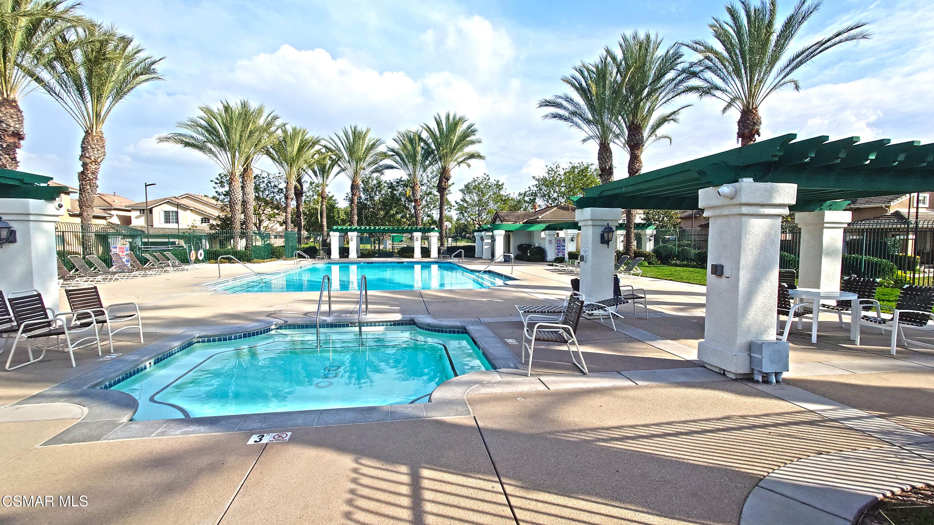 1708 Starpine Way Simi Valley, CA 93065 - Photo 57 of 60 a view of a swimming pool with a sitting area