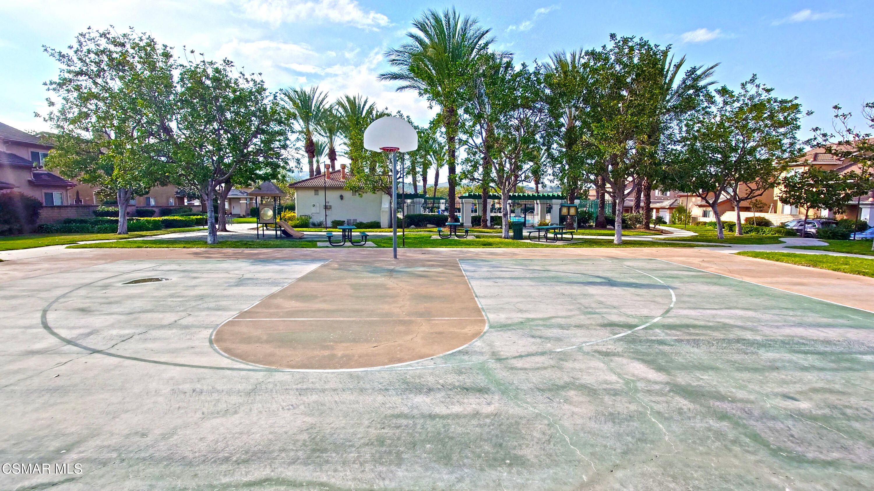 1708 Starpine Way Simi Valley, CA 93065 - Photo 58 of 60 a view of a swimming pool with an outdoor space and seating area
