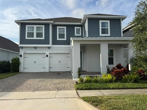 a front view of a house