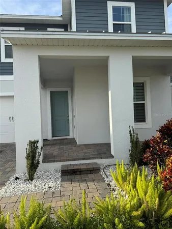 a view of front door of house
