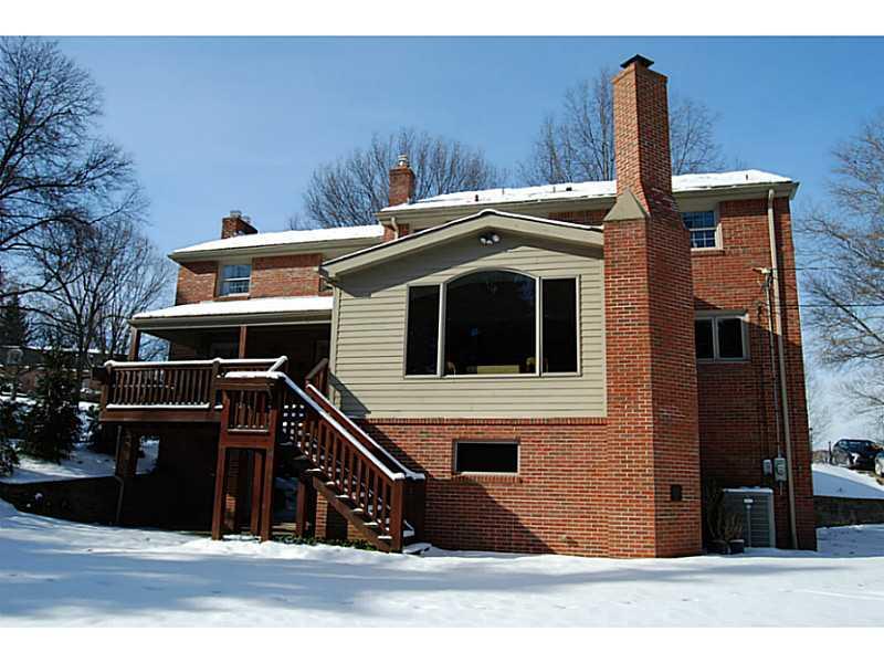 550 Miranda Road Upper St. Clair, PA 15241 - Photo 23 of 25 Exterior Back. Deck bigger than it looks. See that window on the right, bottom? Forget the attic because there s the storage. Workshops also welcome.