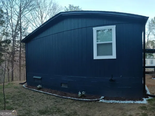 a backyard of a house