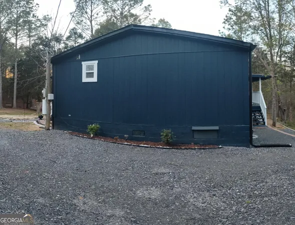 a backyard of a house