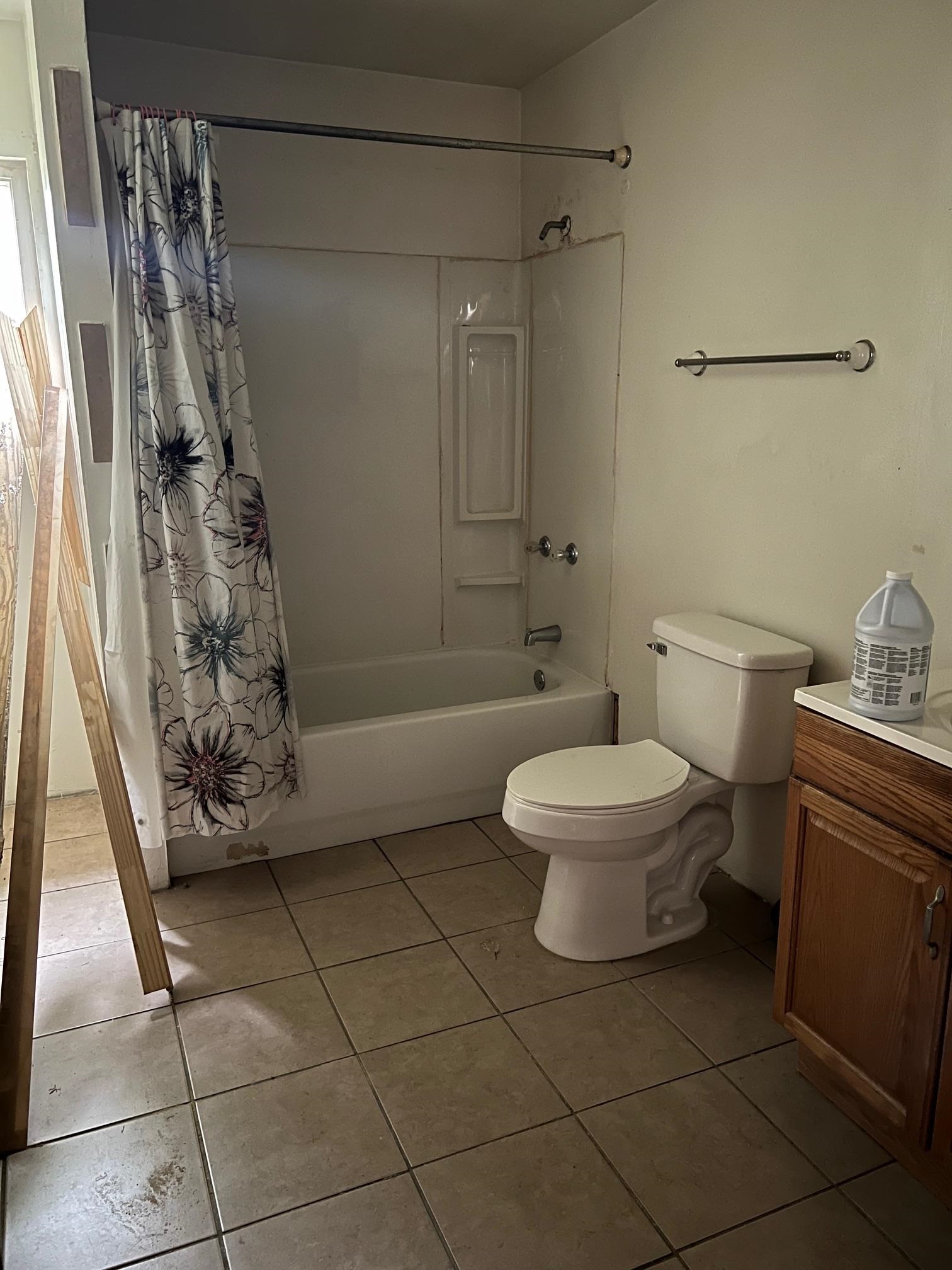 5067 Gill Road Memphis, TN 38109 - Photo 4 of 10 a bathroom with a toilet and a shower