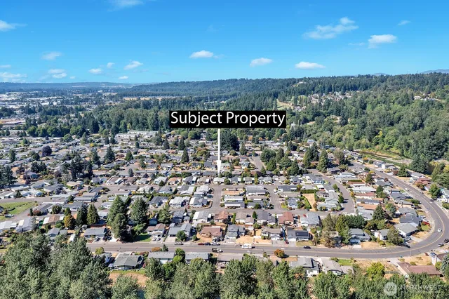 an aerial view of a city