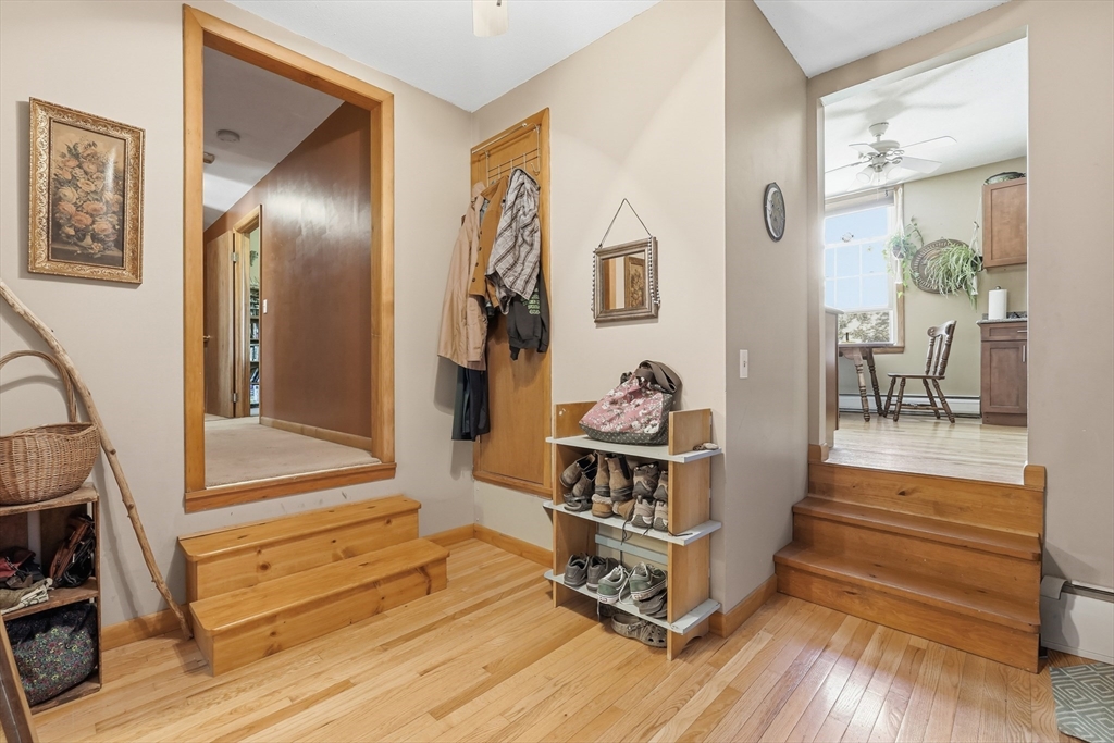 15 Main Street Hatfield, MA 01038 - Photo 23 of 42 a view of an entryway with wooden floor and a livingroom view